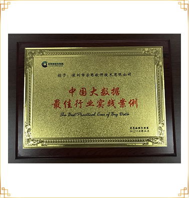 中國(guó)大數(shù)據(jù)最佳行業(yè)實(shí)踐案例獎(jiǎng)