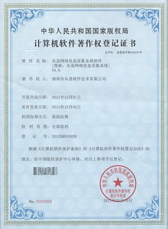 樂(lè)思網(wǎng)絡(luò)信息采集系統(tǒng)的軟件著作權(quán)證書(shū)